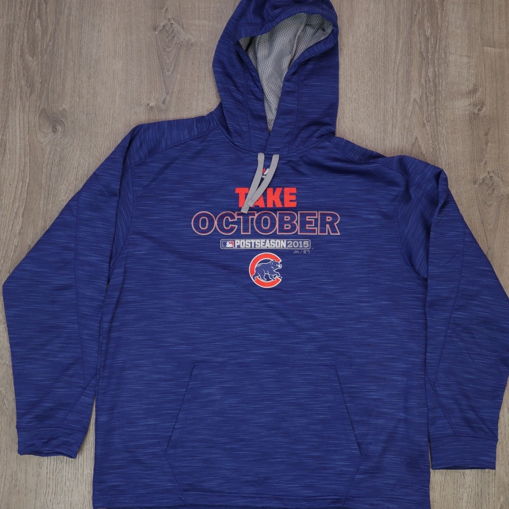 Chicago Cubs Pullover Hoodie XL Take October 2015